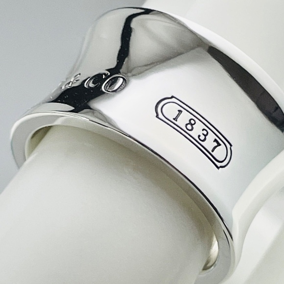 Tiffany & Co. 1837 Wide Sterling Silver Ring (retired) - Picture 9 of 12